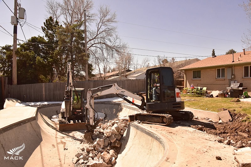 Mack Land LLC - Skate Pool Demolition in Denver, Colorado