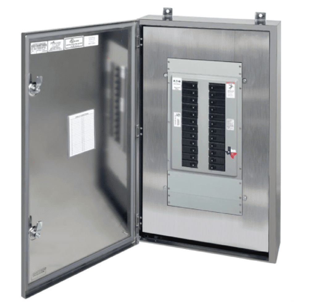 Spike-NEMA-4x-Stainless-Steel-Panelboard-open