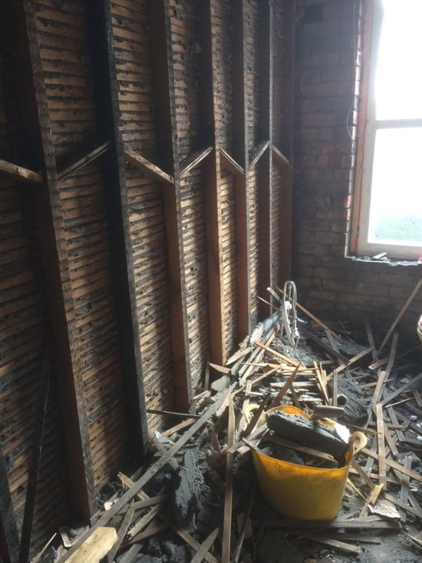 Removing A Lat And Plaster Wall With Bathroom Installation In Leeds