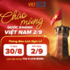THÔNG BÁO NGHỈ LỄ QUỐC KHÁNH 02/09