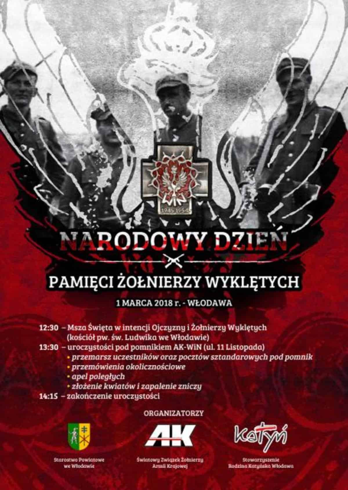 1 Marca to Narodowy Dzień Pamięci Żołnierzy Wyklętych- Włodawa obchody 1 marca - Żelezny, Jastrząb 