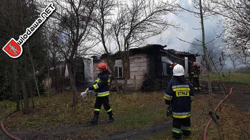  112: Pożar domu w Woli Wereszczyńskiej Wydarzenia z miasta Wlodawa oraz powiatu gminy oraz okolic Polesia Zachodniego na Sygnale
