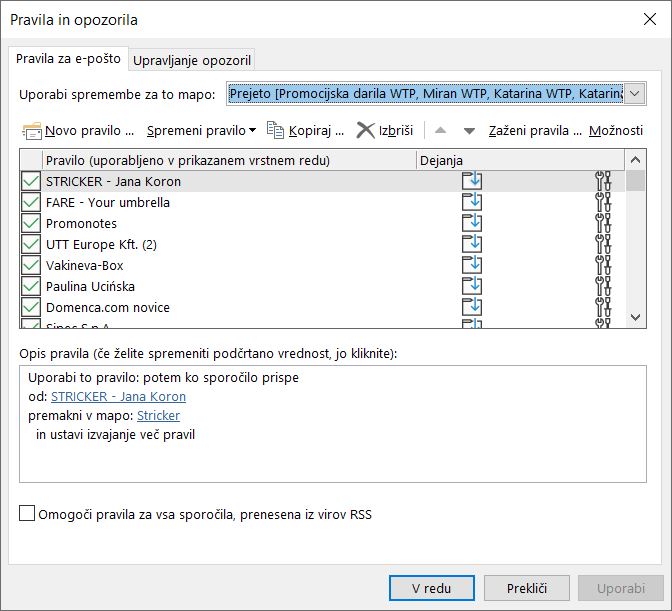 Outlook - select Options