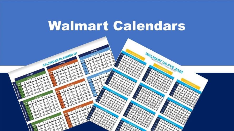 Walmart Fiscal Year Calendar [Free Download] 8th & Walton