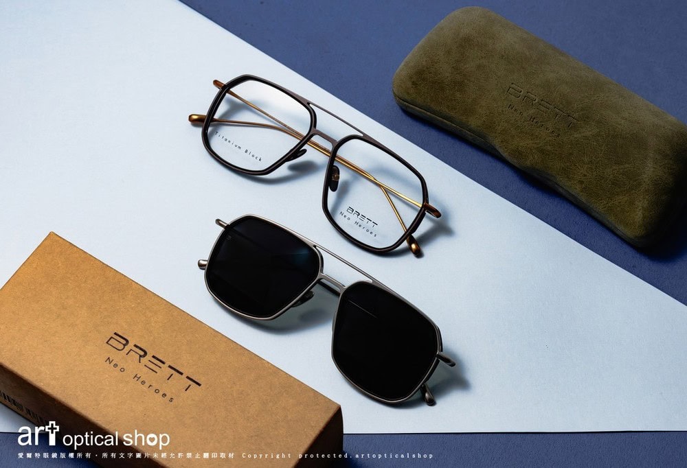 BRETT Titanium Block LOUIS SUN/LOUIS 硬派復古太陽/光學鏡框