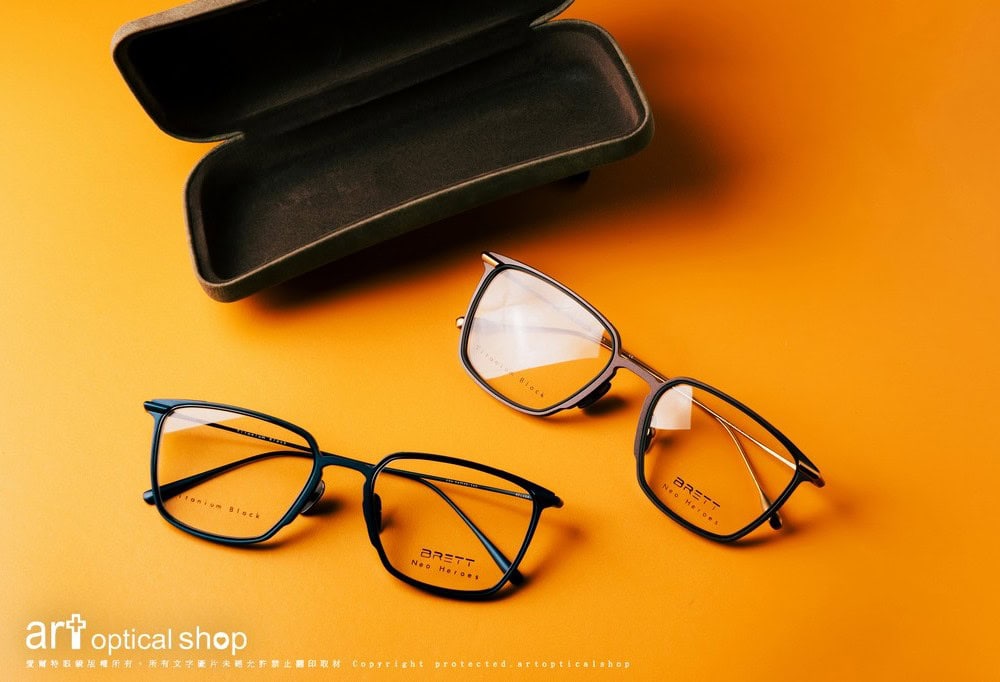 BRETT Titanium Block NELSON 精準專業造型鈦金屬光學鏡框