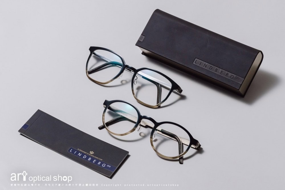 LINDBERG acetanium 1055/1014 複合材質鈦金屬經典光學鏡框