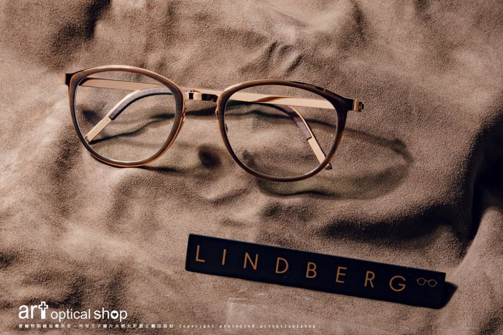 LINDBERG Strip Precious 9203 18K金水牛角貴金屬光學鏡框