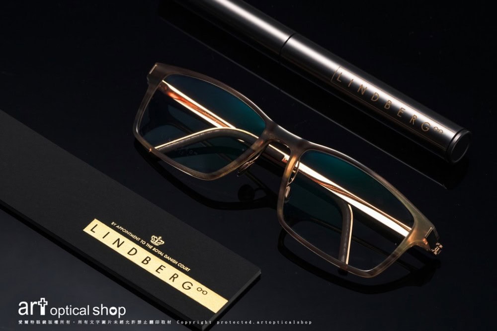 LINDBERG UNIQUE PRECIOUS 1818 18K金貴金屬特選水牛角光學鏡框