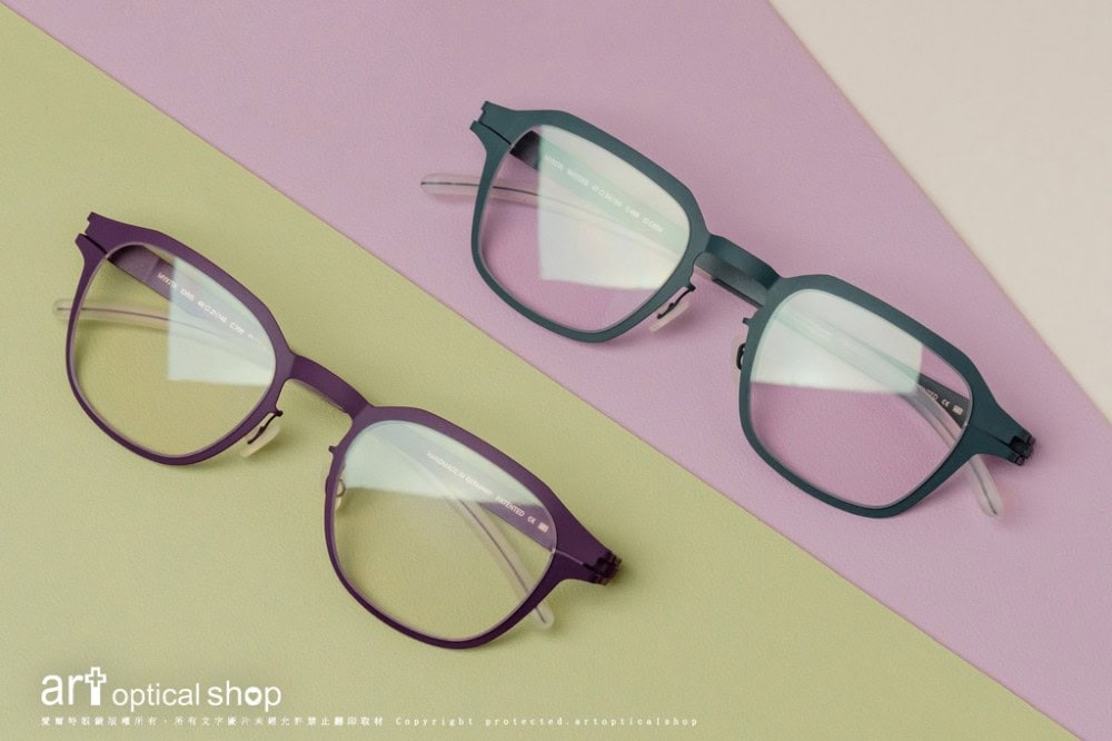 MYKITA IDRIS/WATERS 夢幻紫/湖水綠 薄鋼光學鏡框