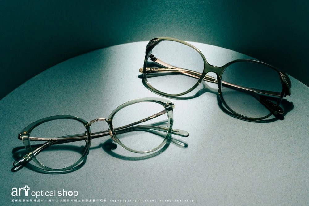 YELLOWS PLUS LORAINE/GLENDA 半透明漸變文青光學/太眼鏡框