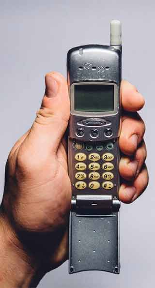 Old outdated cell phone