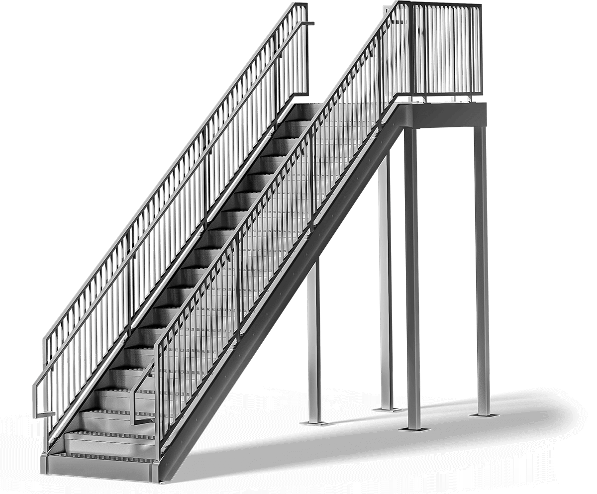 Prefabricated Steel Commercial Stairs ErectaStep prefabricated-steel-commercial-stairs-erectastep