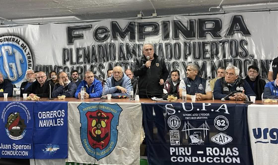 La FeMPINRA realizó un plenario ampliado en el que participaron todos los gremios que integran la Federación. - Sito globalports.com.ar