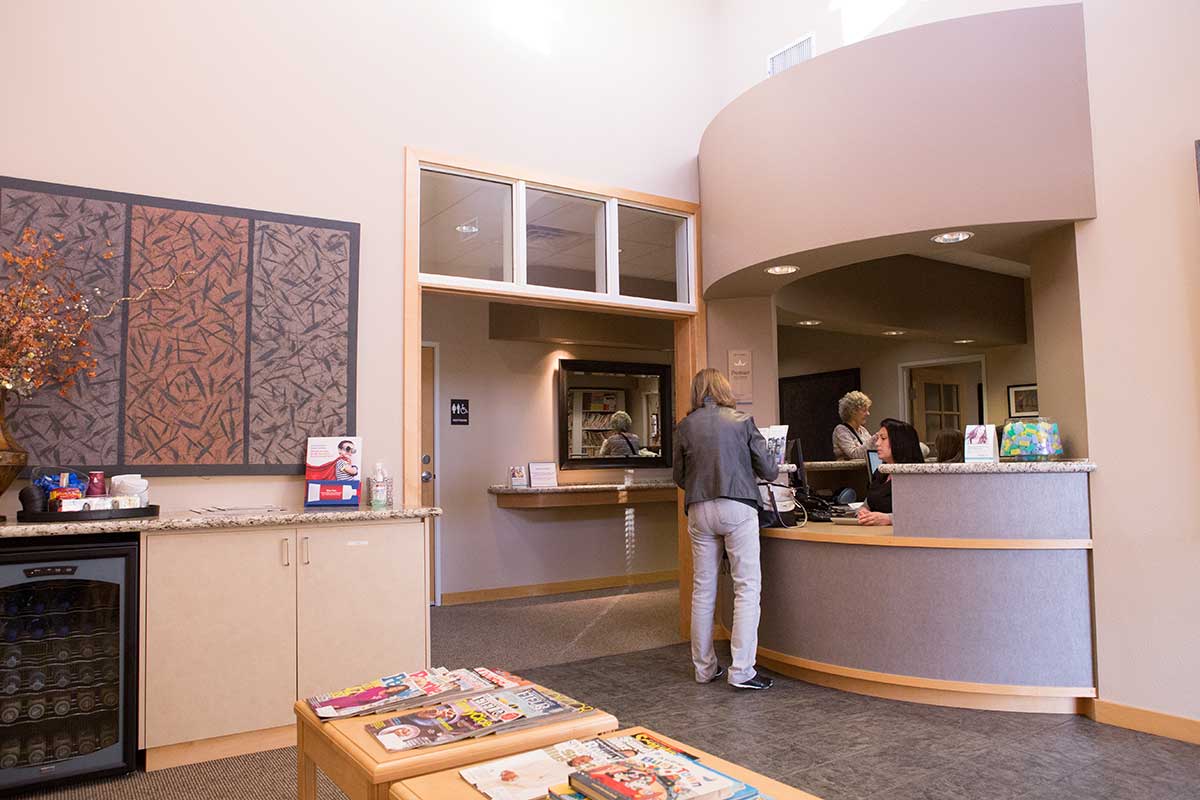 The Moore & Pascarella waiting room in our Redding, CA office.