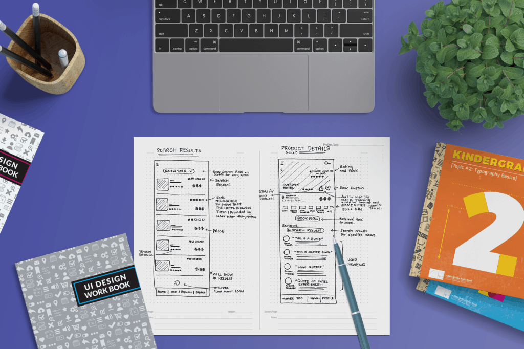 full desktop scene