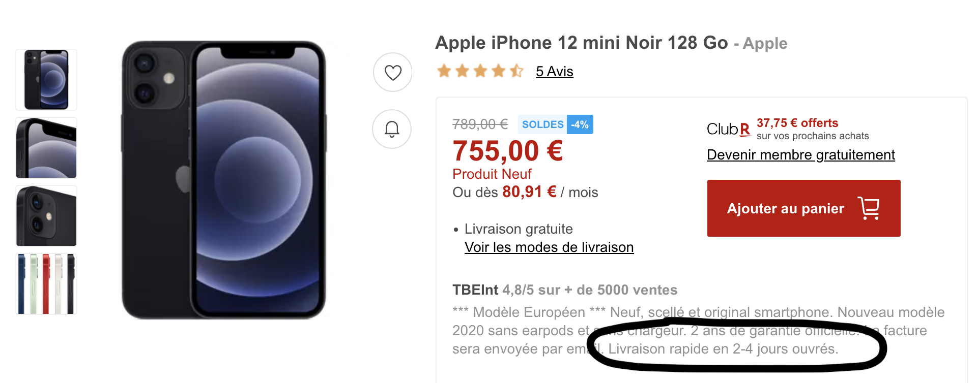 TBEInt délai de livraison