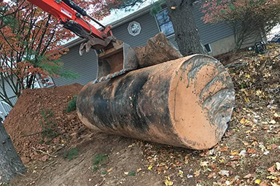 oil tank removal