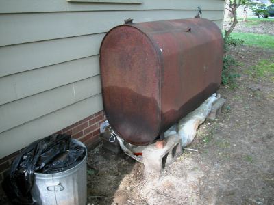 above ground oil tank leaking