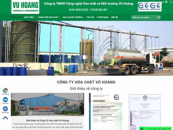 Công ty hóa chất Vũ Hoàng Công ty hóa chất Vũ Hoàng