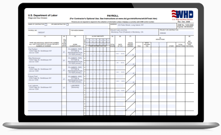 Payroll integration - Valet instant reporting