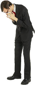 CLEANSOLUTION - Office Cleaning - Man Sneezing