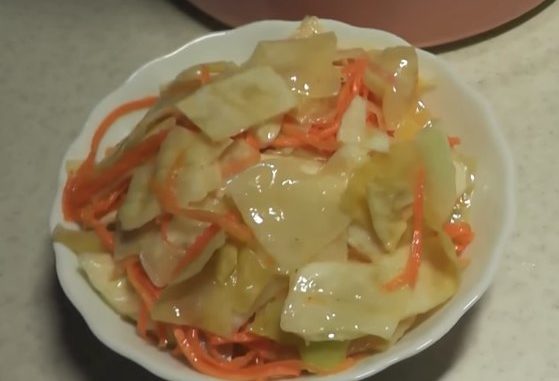 капуста по корейски рецепт быстрого приготовления