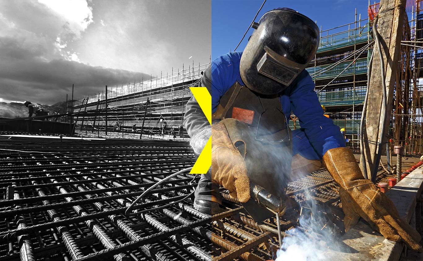 worker wearing logo gunther