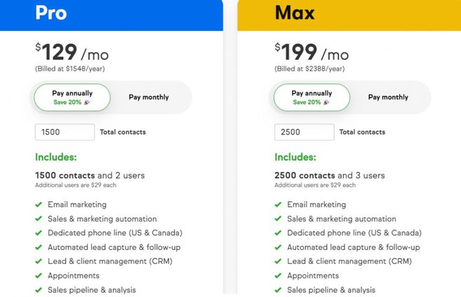 Keap Pricing