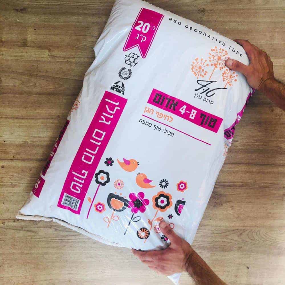 טוף אדום - 20 ק"ג