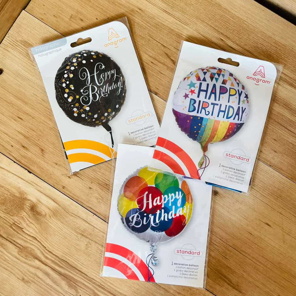 בלון הליום "יום הולדת שמח"