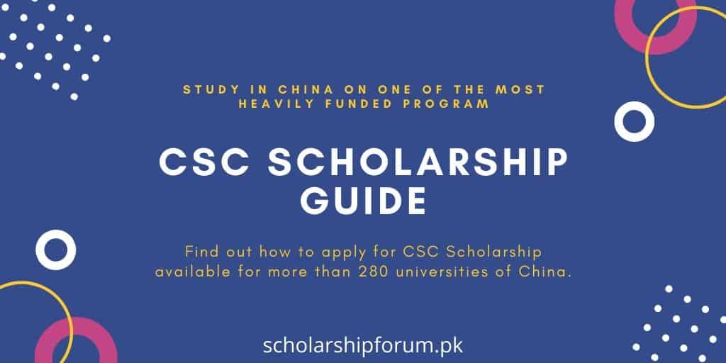 CSC Scholarship Study in China