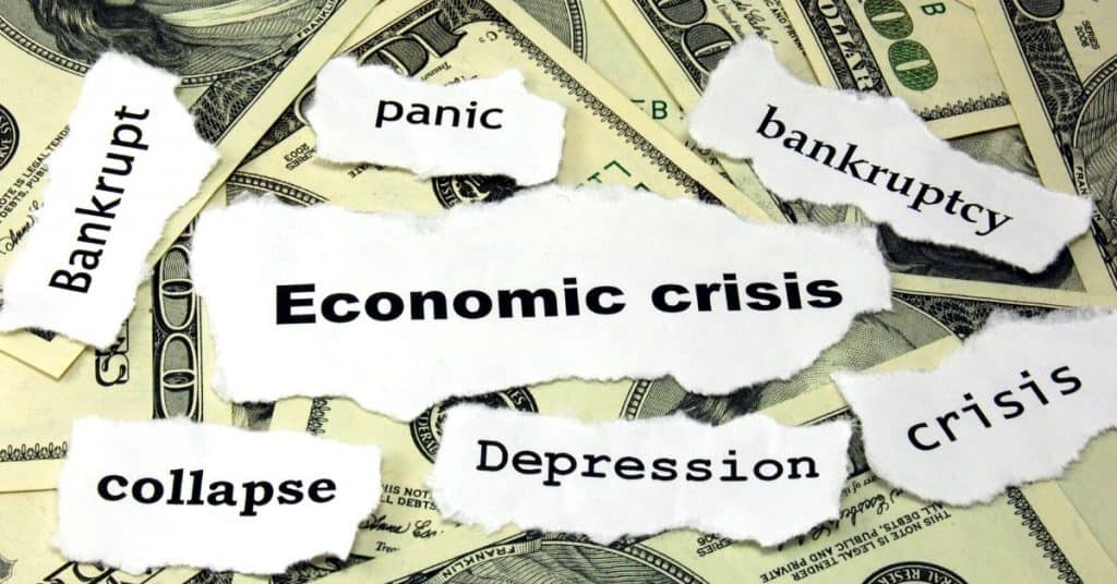 $100 dollar bills with paper cut outs "panic" "economic crisis" "depression" How to prepare for a recession