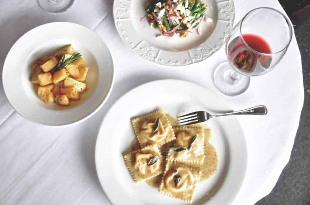 Three Course Meal with Wine at Andiamo Ristorante.