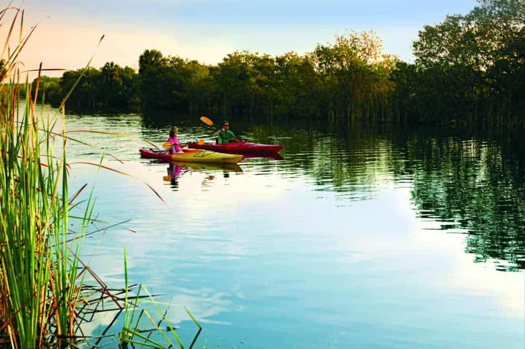 Kayaking.