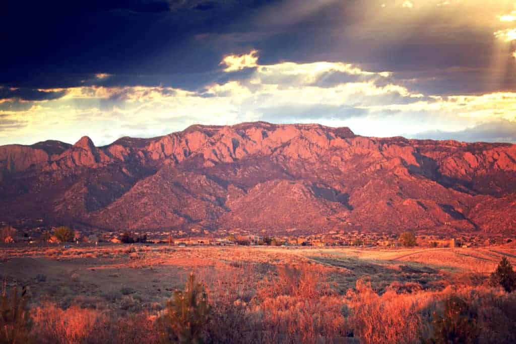 Sandia Mountains.
