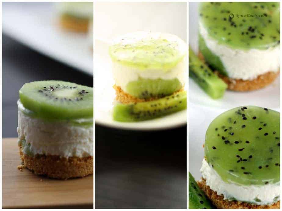 No bake kiwi cheesecake