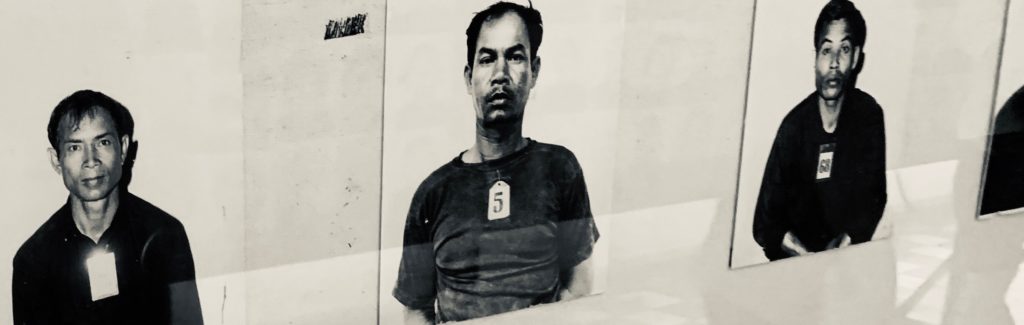 Mugshots of S-21 victims taken upon entering the prison