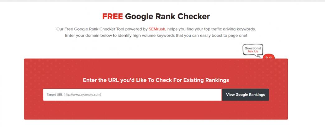 Google Rank Checker Tool by The HOTH