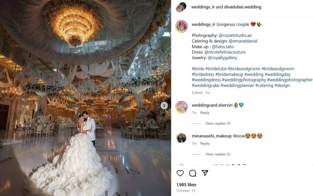 Instagram trending wedding hashtags 60 photos - Astyledwedding.com