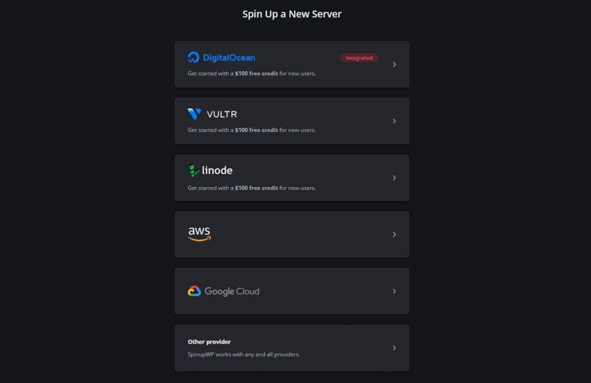 Spinup New User Form