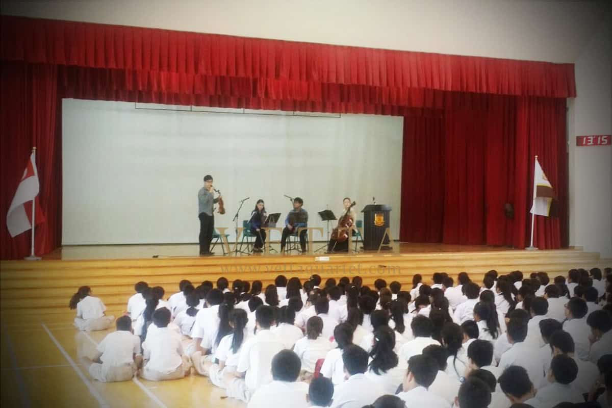 Live Performance for Educational Outreach at Bedok South Secondary School