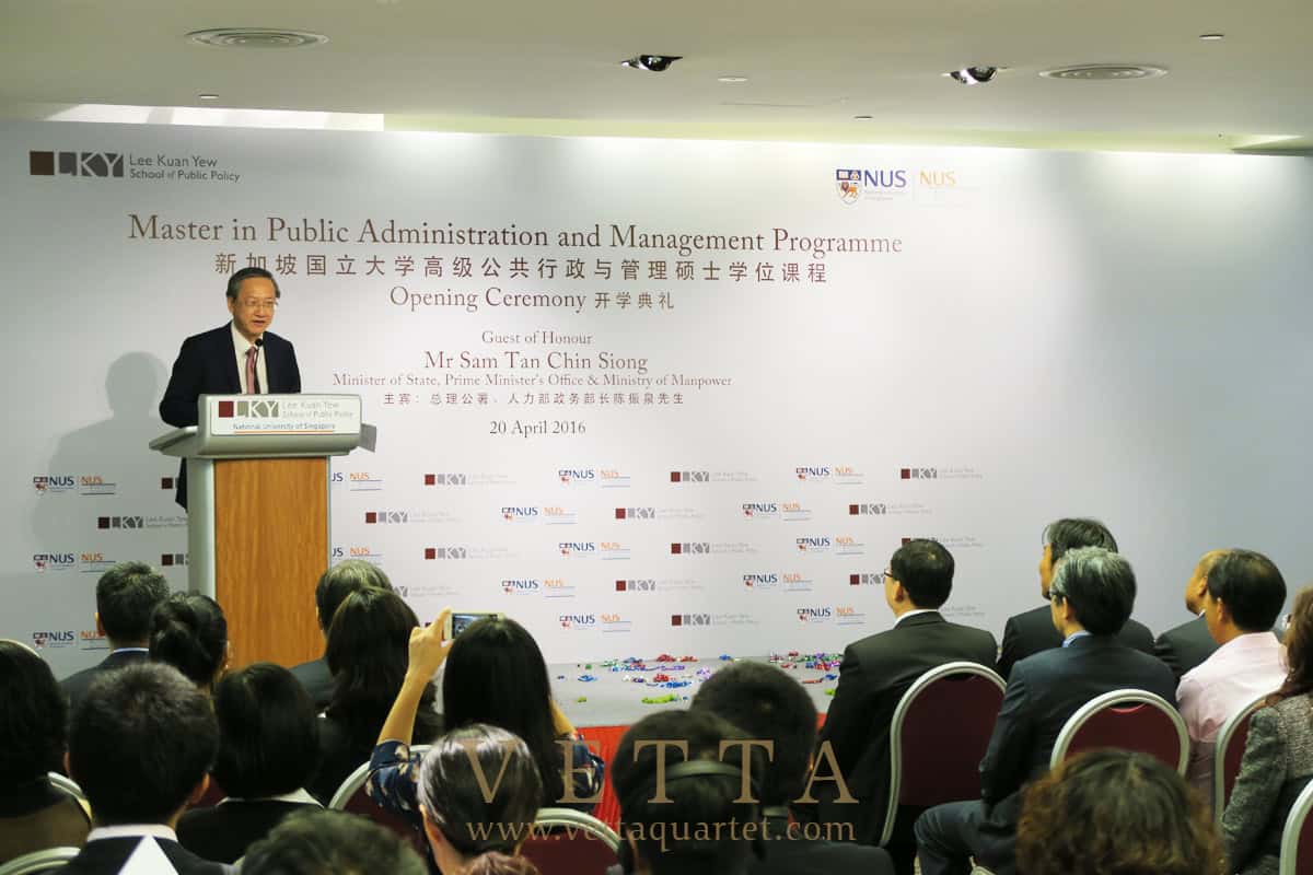 Opening Ceremony of Masters in Public Administration and Management Programme at Oei Tiong Ham Building, Lee Kuan Yew School of Public Policy