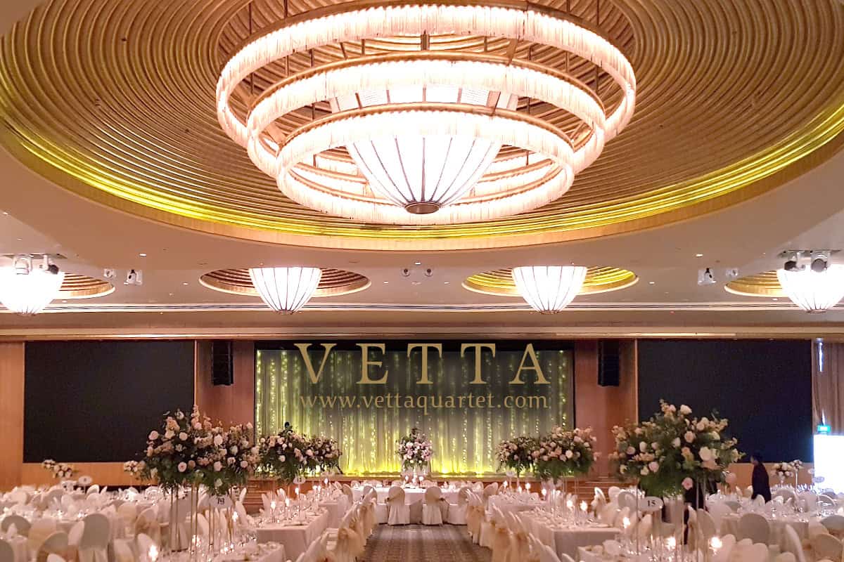 String Quartet providing live music for Wedding at Ritz Carlton