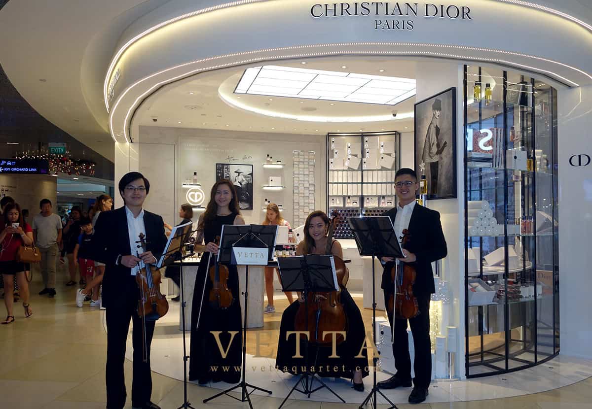 String Quartet for Christmas Event at Dior