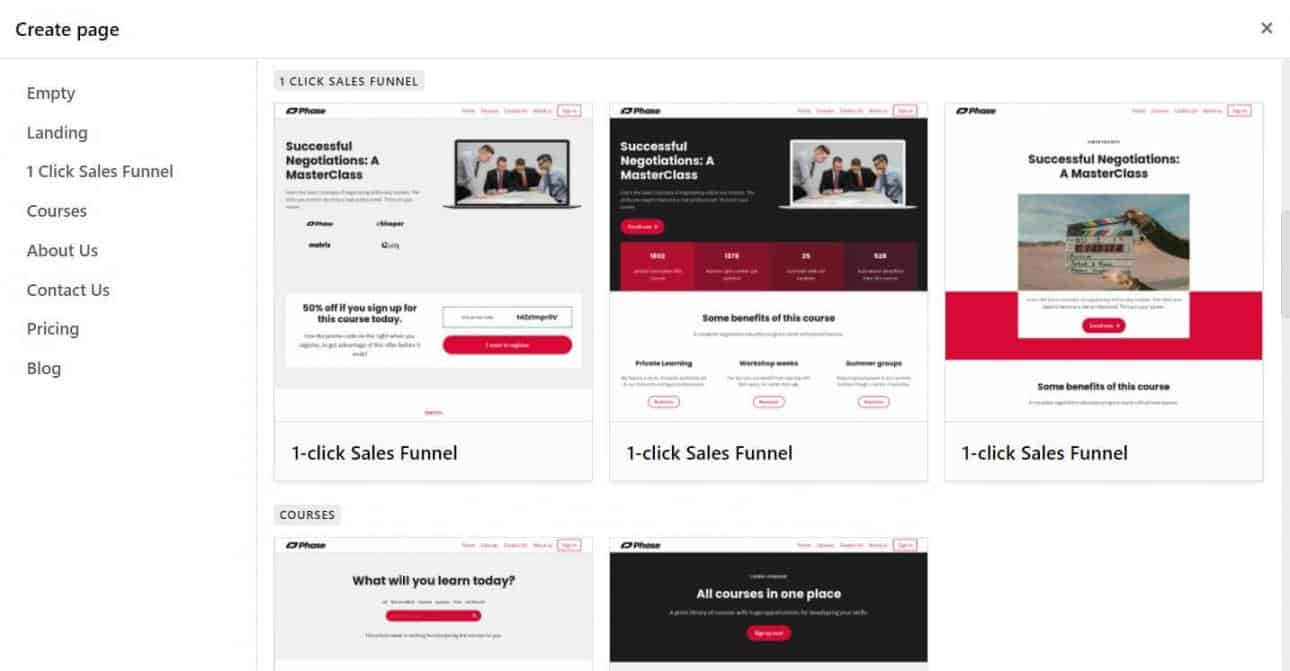 Create New Site Pages