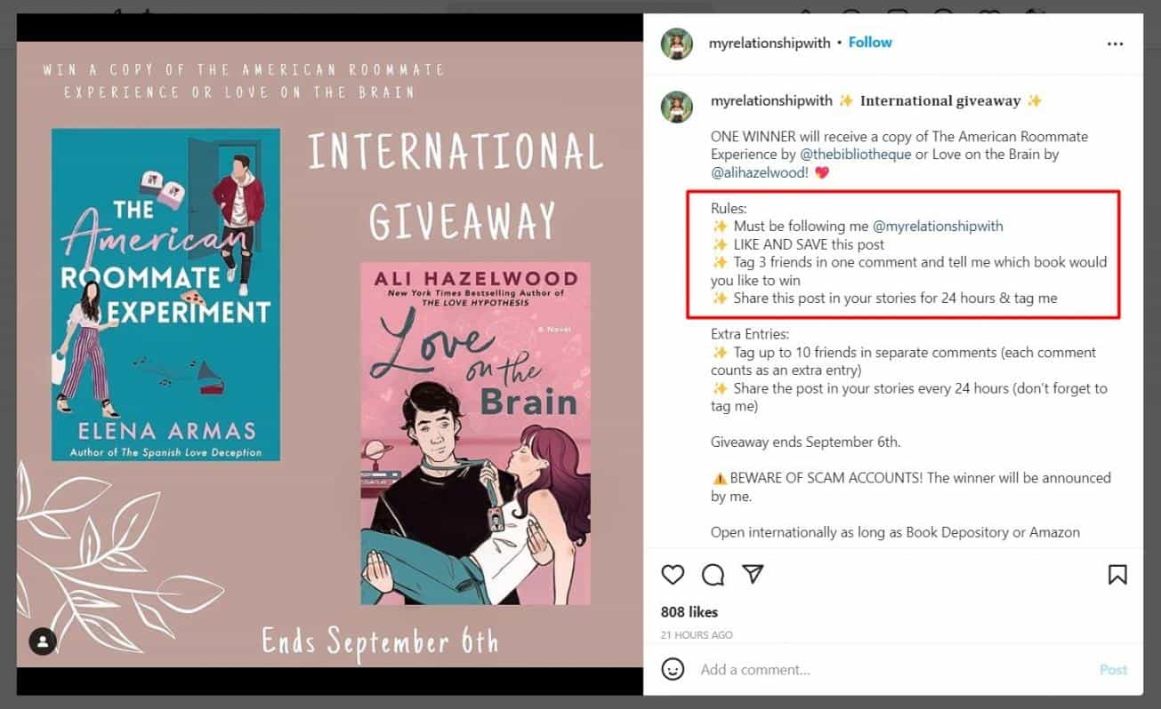 Competitions and Giveaways
