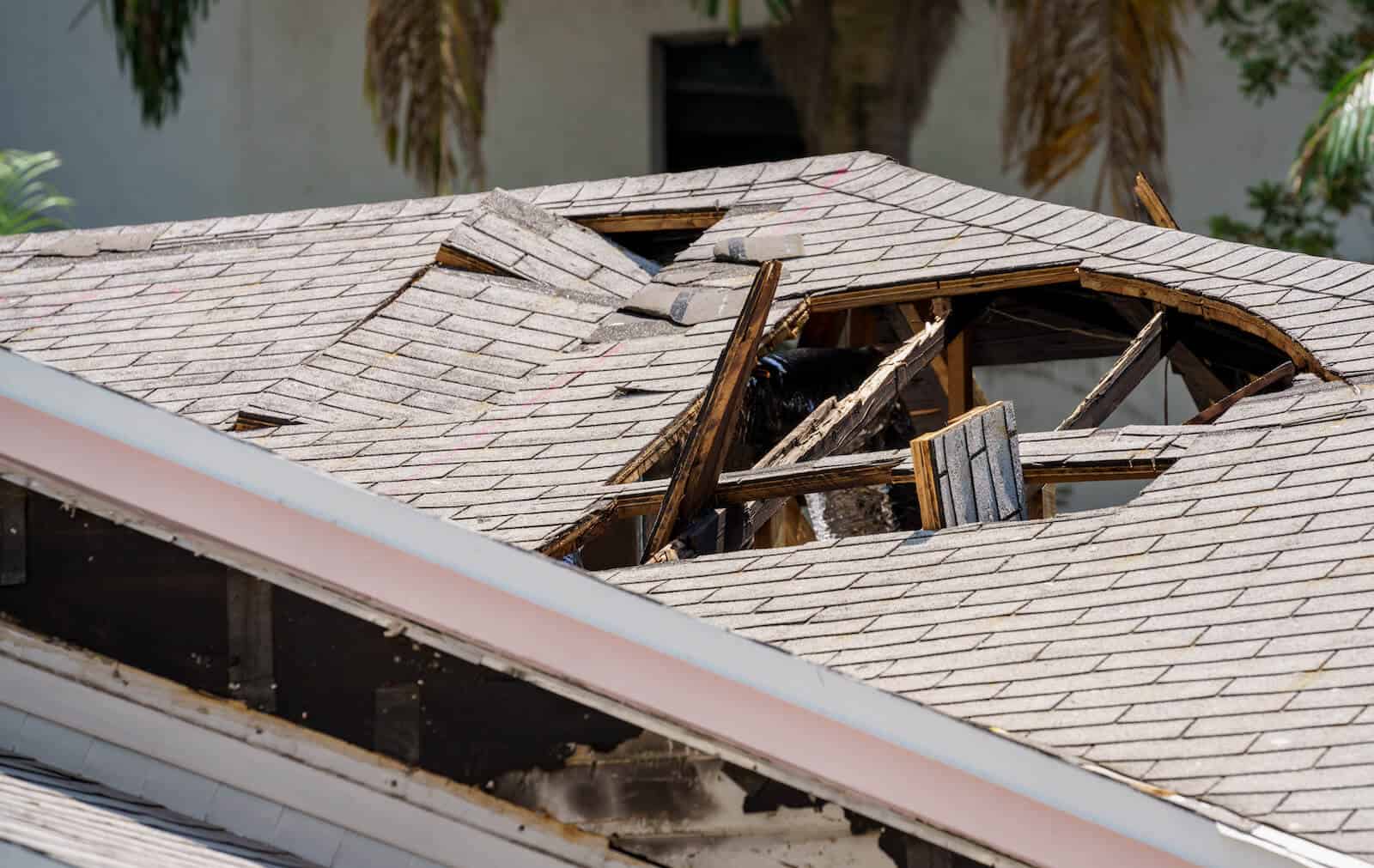 Roof Destroyed by Storm