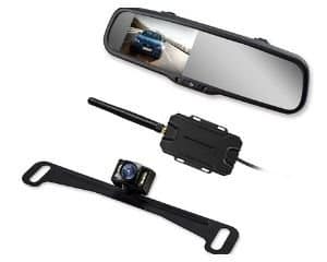 car rear view mirror with back up camera
