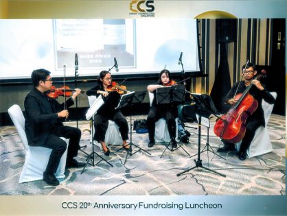 Credit Counselling Singapore's 20th Anniversary Fundraising Luncheon at Fairmont Singapore, Stamford Ballroom
